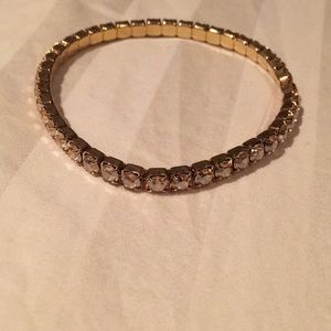 Gold Swarovski crystal bracelet